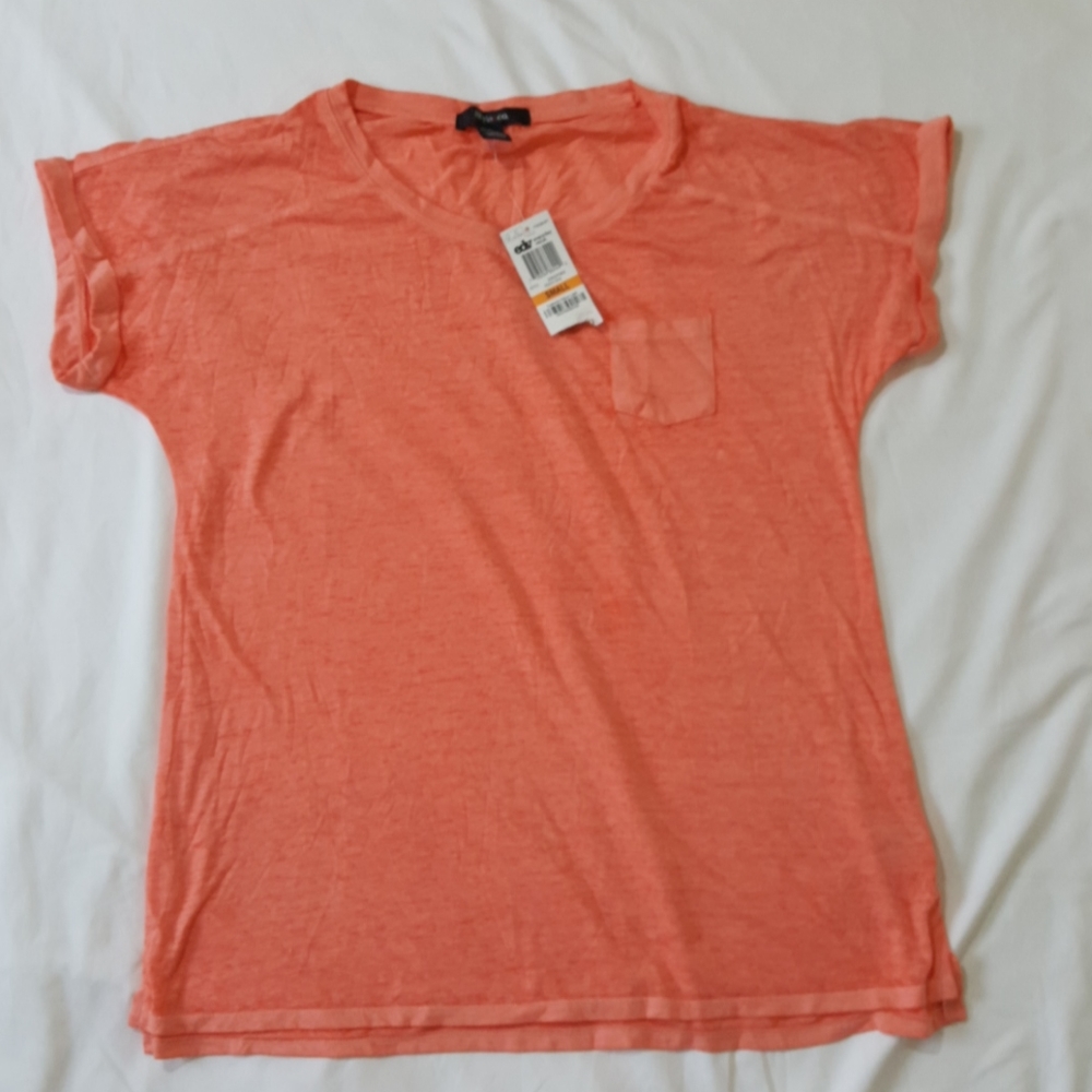 Style&Co NWT  Women's  Orange tee shirt Top SMALL